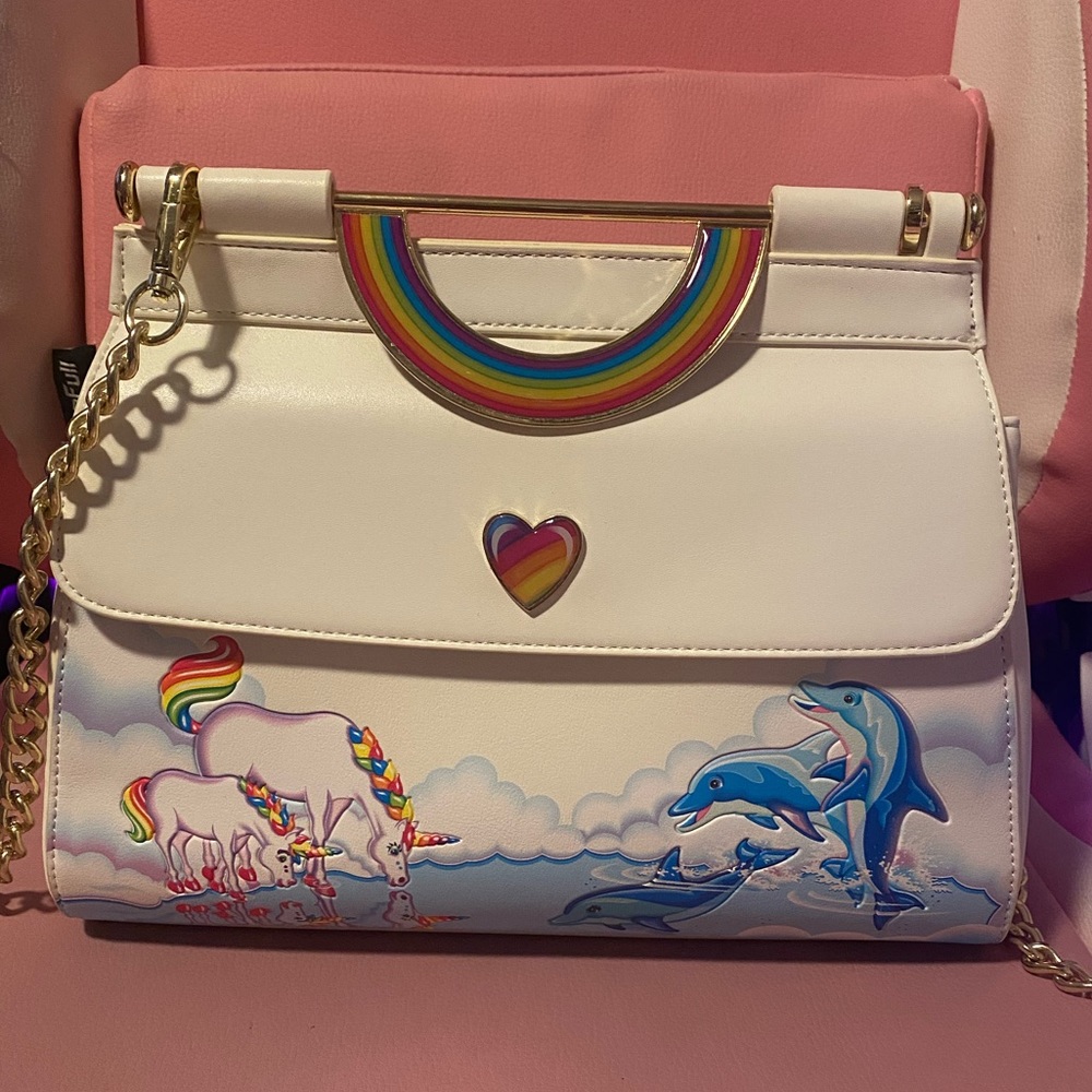 NWT Loungefly Lisa Frank Markie Reflection Crossbody Bag